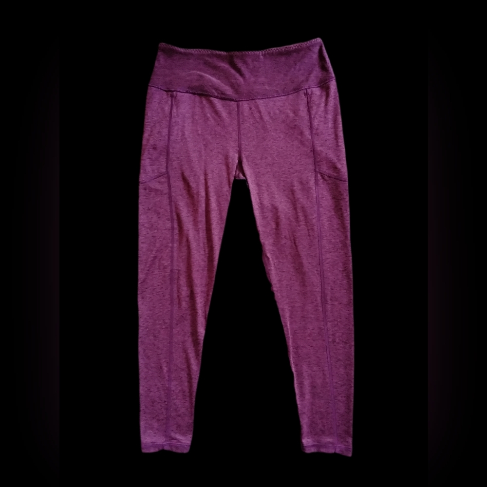 Victoria's Secret Marled Violet Studio Leggings Womens Size Med High Waist
